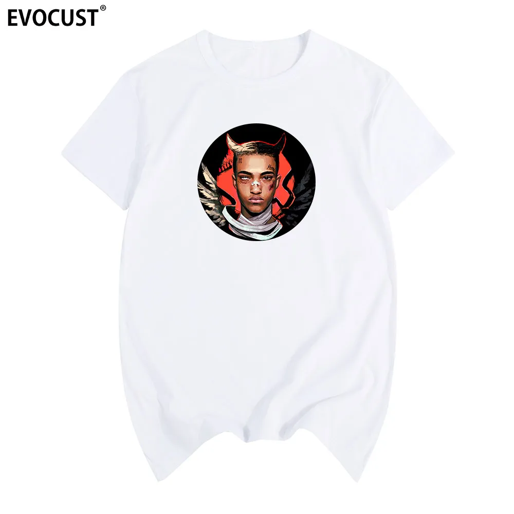 Креативная черная футболка xxxtentacion с надписью Rest in Peace летняя Хлопковая мужская