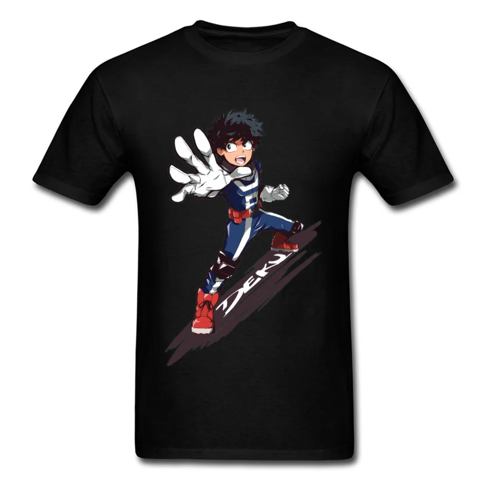 Черная футболка Boku No Hero academic забавные Аниме футболки My One For All Deku Smash мужские Plus Ultra