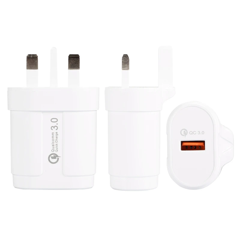 Быстрая зарядка 3,0 Usb зарядное устройство Uk Plug Qc3.0 быстрое зарядное устройство для samsung S10 S9 Xiaomi Mi 9 huawei
