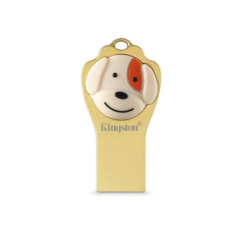 Kingston usb флеш-накопитель USB 3,1 металлическая ручка-накопитель 64 Гб высокоскоростная Флешка Год Собаки Памятное издание лучший подарок usb