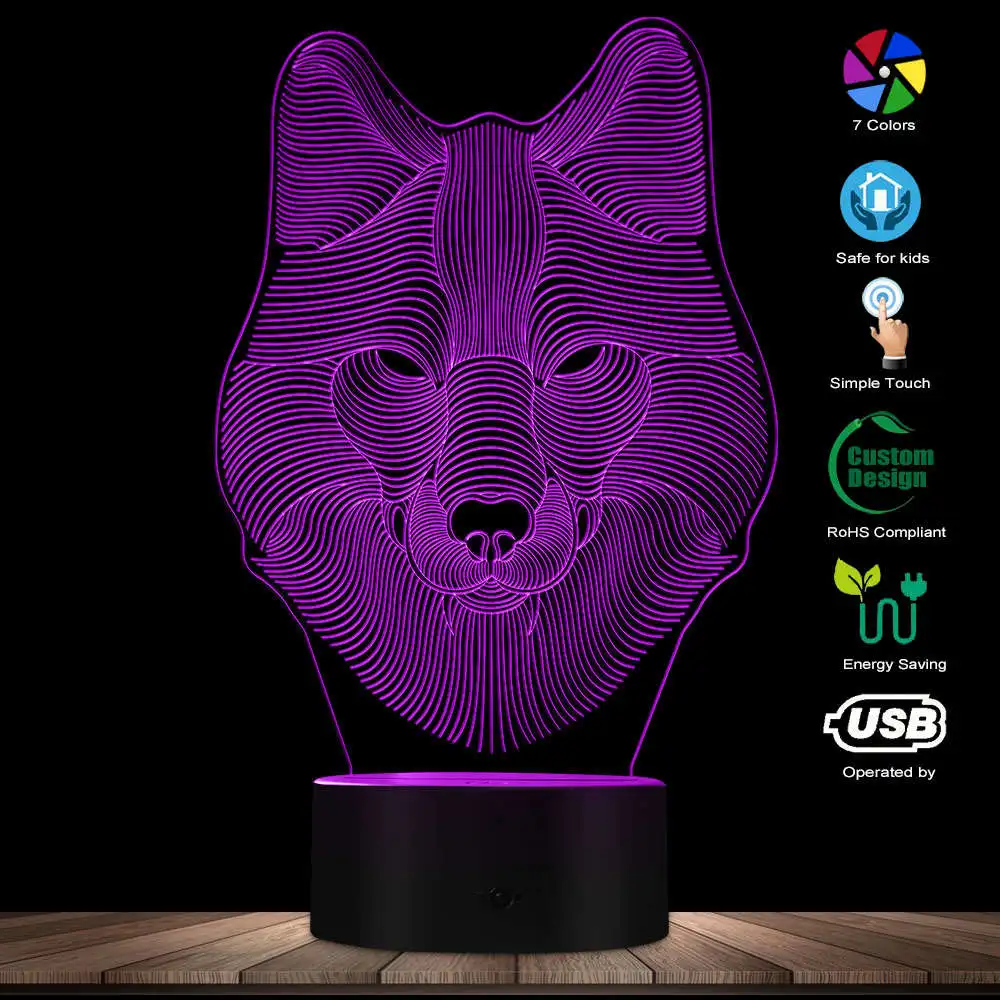 3D настольная ночник украшение на стол для дома лампа изменение цвета светодиодный настольный свет регби Кепка декоративный светодиодный фонарь для спорта Любителя