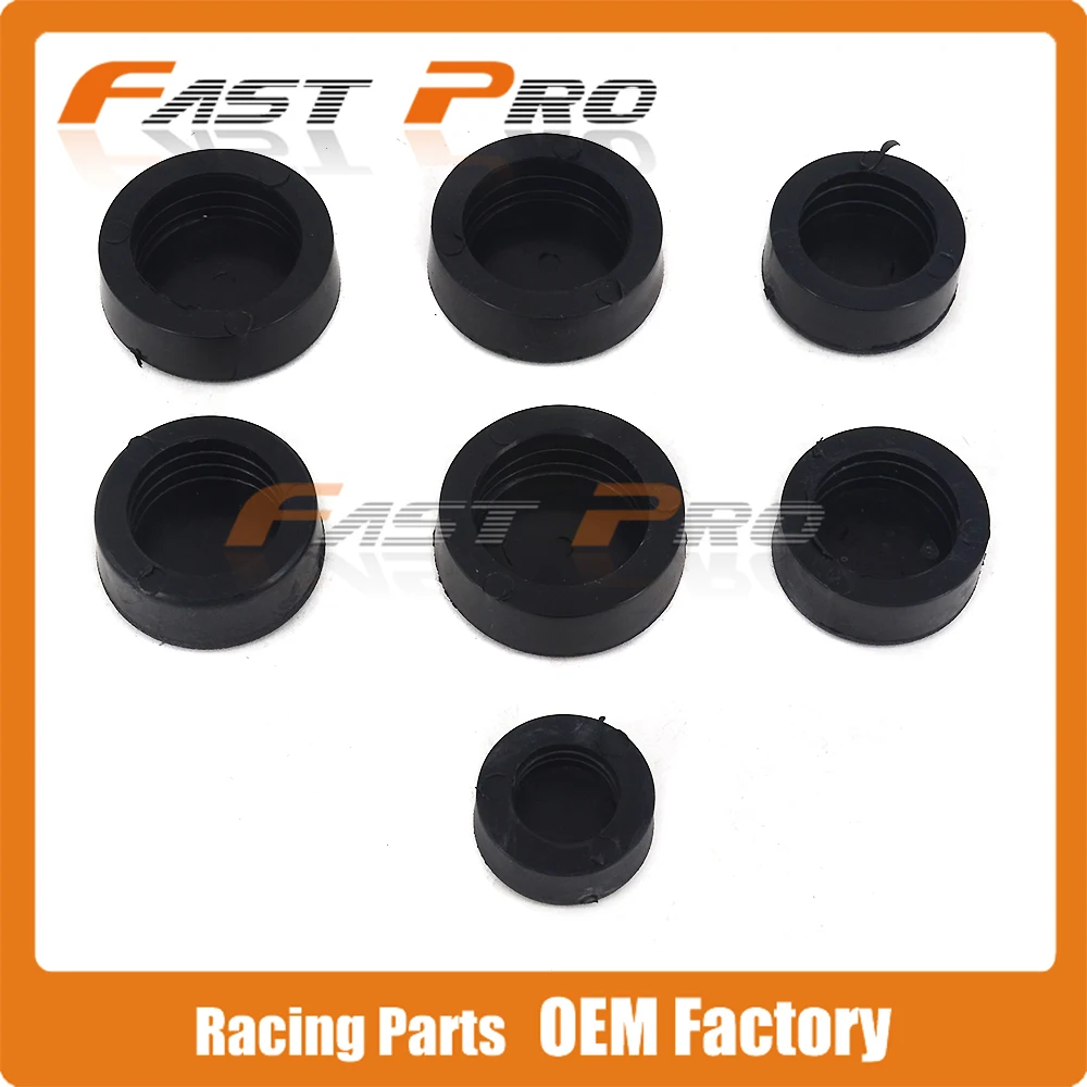 

7pcs Motorbike Rubber Frame Plugs Cover Protector for KAWASAKI Ninja ZX14 USA ZZR 1400 EUROPE 2006 - 2015 Motorcycle Parts