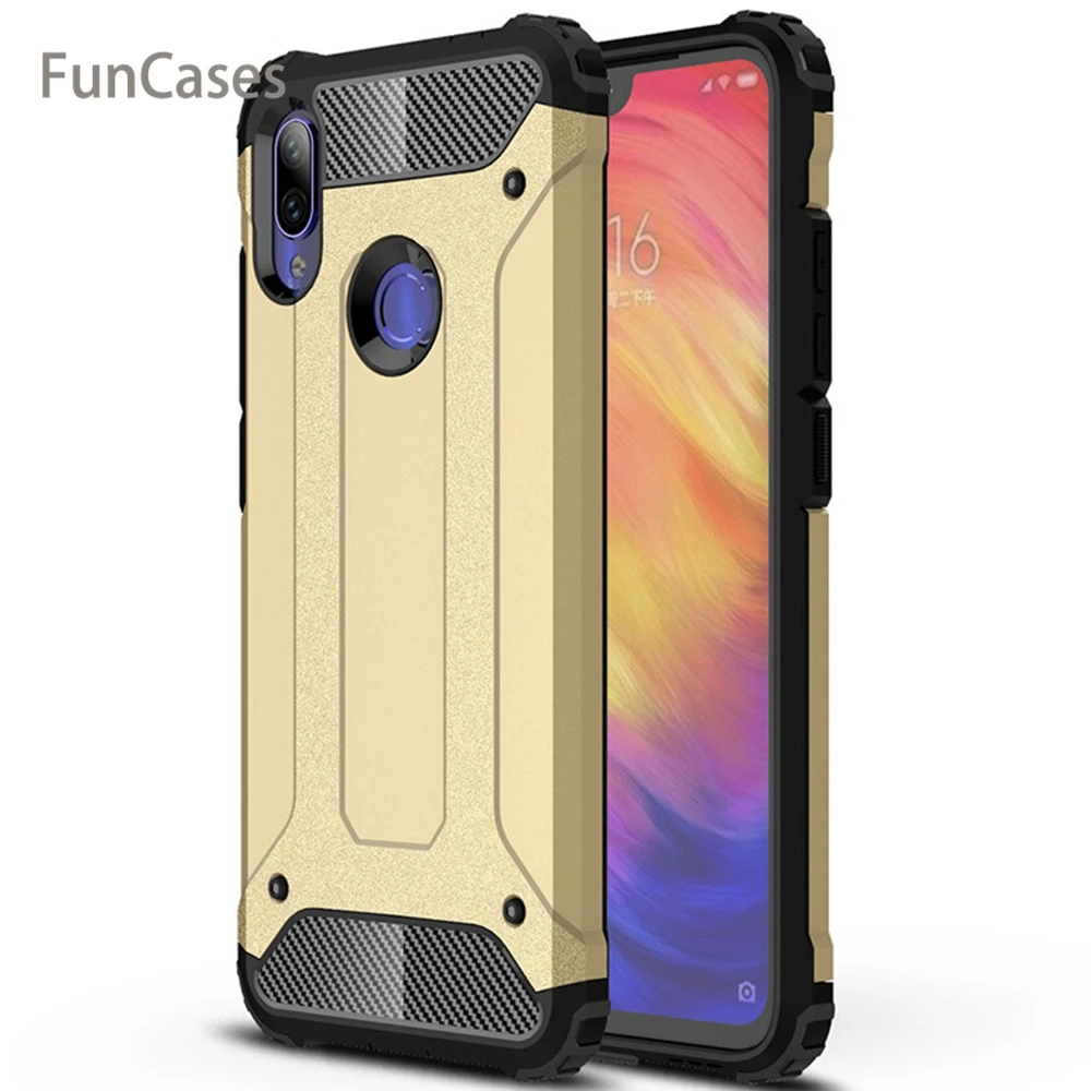 Для Xiaomi Redmi Note 7 чехол Роскошный Жесткий Прочный Hybrid Броня силикон тонкий TPU для