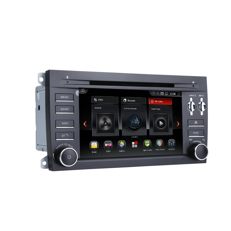 CarExc Android 9 0 ОС Octa-Core для Porsche Cayenne 7 ''автомобильный DVD-плеер с Wi-Fi GPS-навигацией