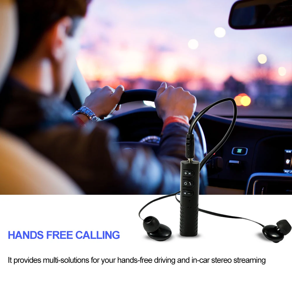 Беспроводной ресивер Kebidu аудио музыкальный адаптер Bluetooth 4 1 3 5 мм разъем AUX для
