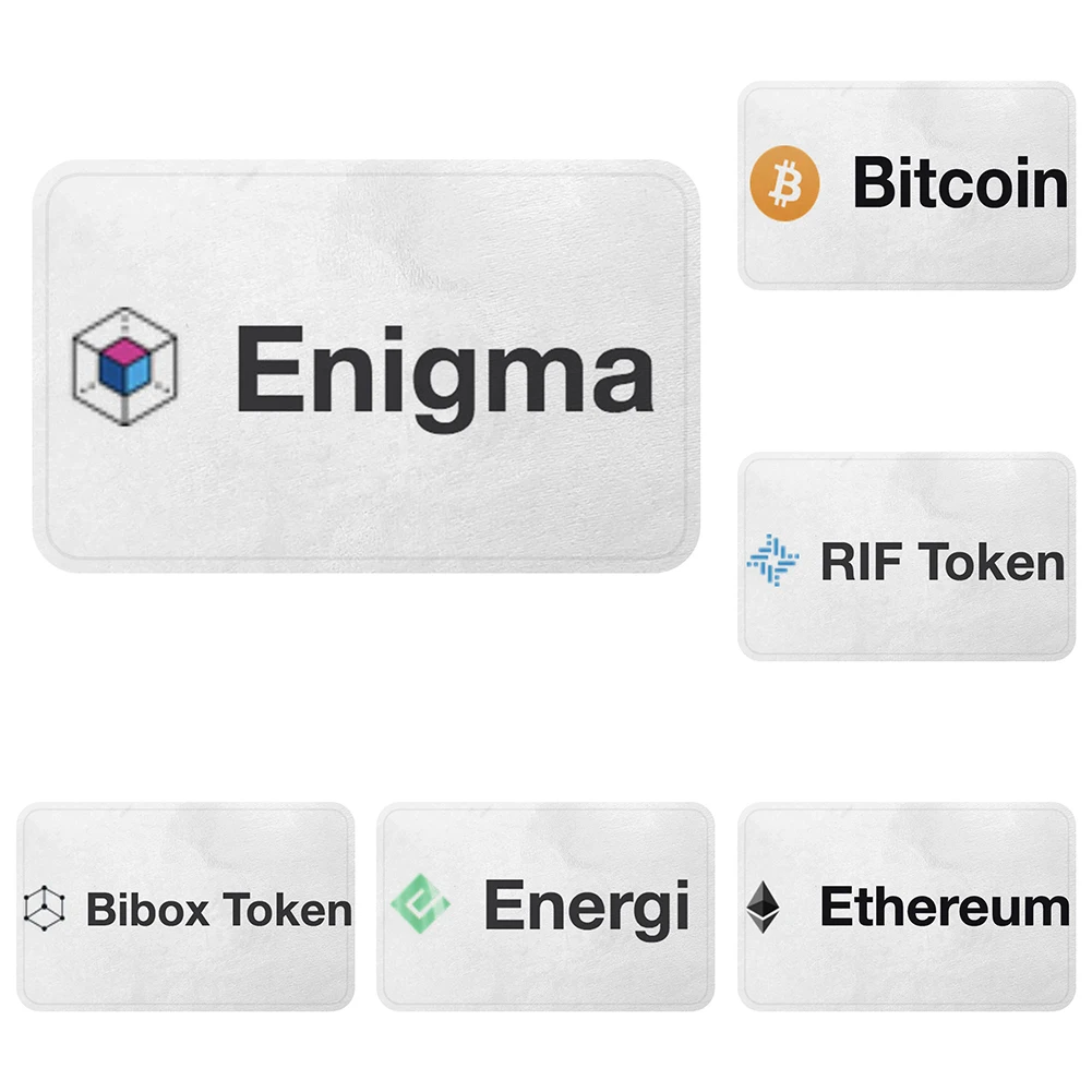 Enigma RIF Bibox Bitcoin BTC ETH Crypto Art классный коврик для ванной декоративный