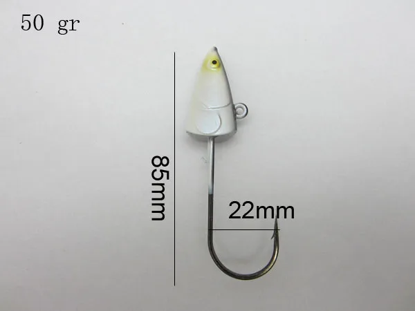 50g BassLegend-Япония рыбалка ультра песок угря свинцовая Мормышка крюк 40 г/50 г 2 шт./лот VMC джиг голова крюк - Цвет: 50g