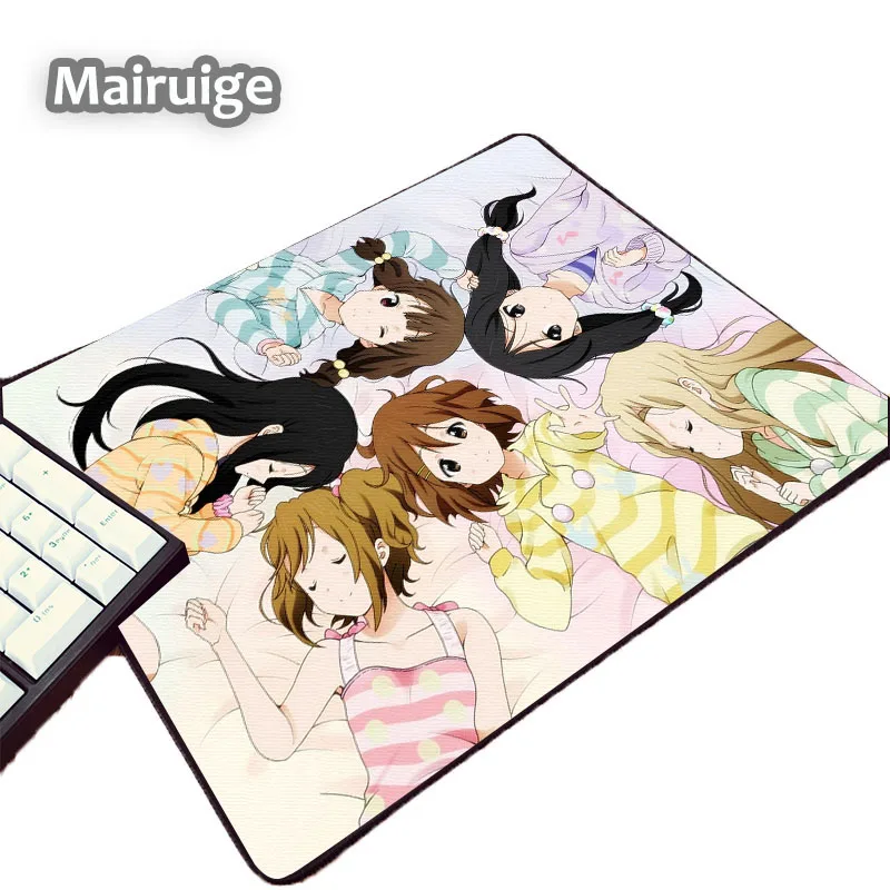 Mairuige Blackground аниме K-ON! Милый коврик для мыши с рисунком логотипа для школьниц в стиле аниме, 250x200x2 мм, размер ПК, Настольный коврик для мыши