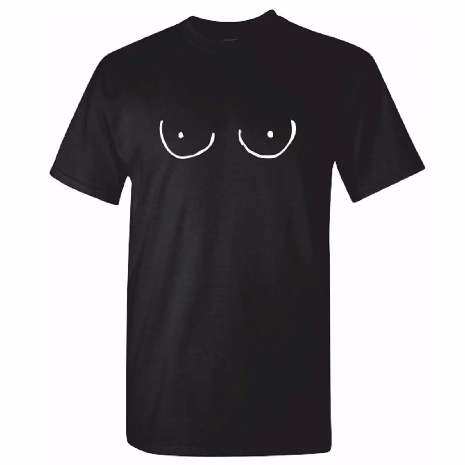 Мужская забавная футболка с сиськами бубиками Moobs T Shirt Titties Joke подарок для