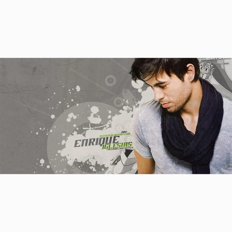 Новая микрофибра большого размера Персонализированная Enrique Iglesias пляжное полотенце 70*140 см дорожная Ванна сушильная Спортивная плавающая Ванна тело йога мА