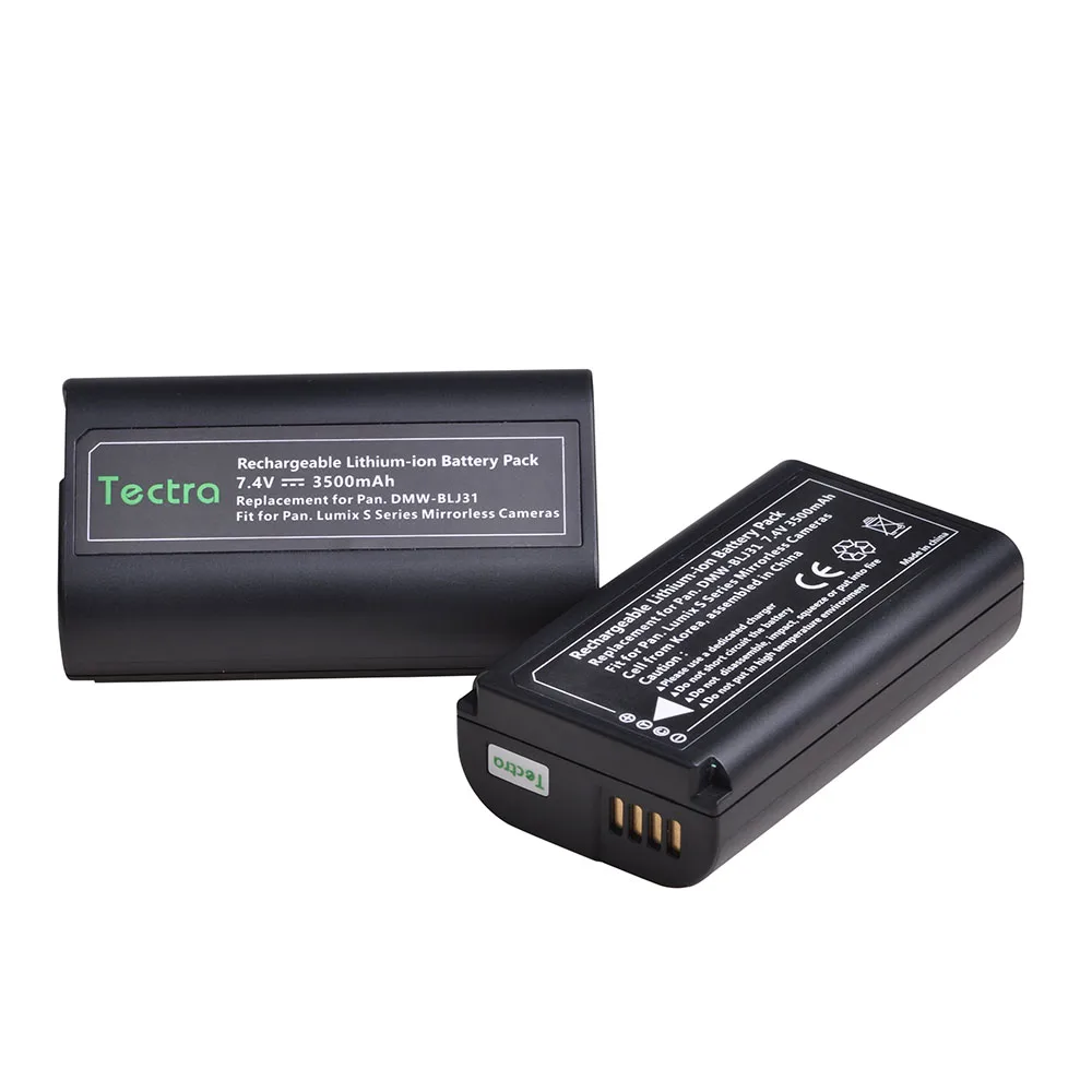 Tectra 3500mAh 1 шт DMW BLJ31 DMWBLJ3 литий ионный аккумулятор для Panasonic LUMIX S1 S1R S1H беззеркальных