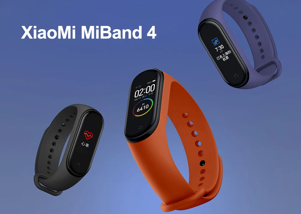 Original Newest Xiaomi Mi Band 4 Smart Miband 4 Bracelet Heart Rate Fitness AMOLED Color Screen Bluetooth 5.0