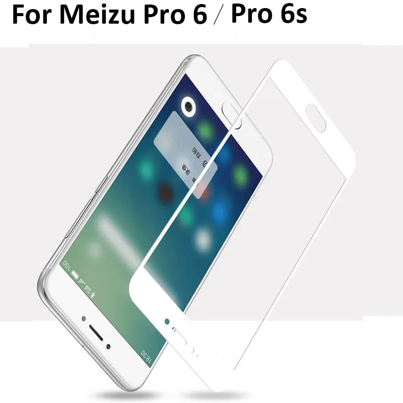 Закаленное стекло с полным покрытием для Meizu Pro 6 S защитная пленка из закаленного