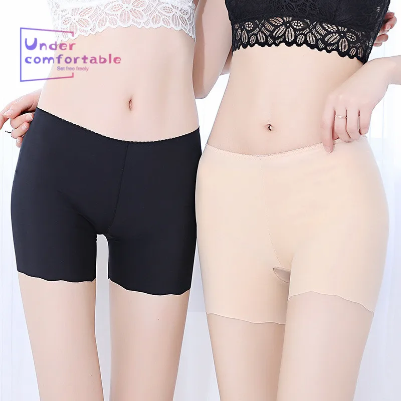 Fancy Seamless Silky Women Boyshort For Summer Short Panties Thin Dress Ladies Underwear Comfortable Intimates Girl Briefs |