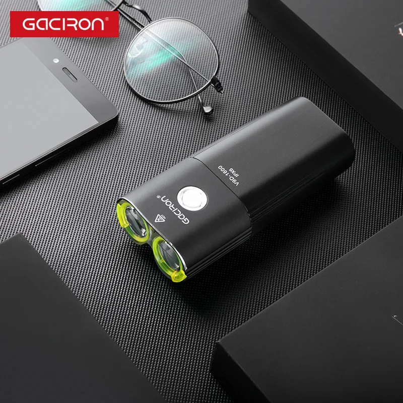Gaciron 1600 лм Велосипед Передний фонарь USB Перезаряжаемые MTB руль флэш светильник