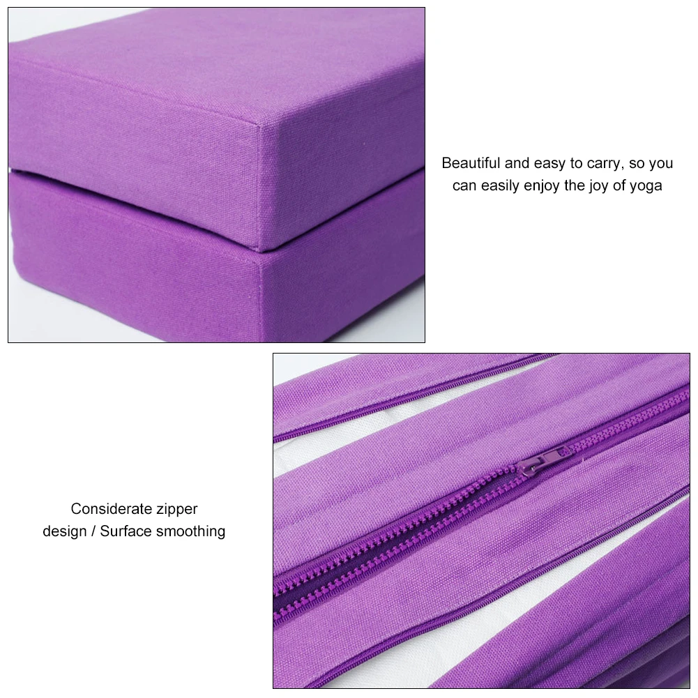 Полиуретановая складная подушка для йоги Инь прямоугольная капок наполнение моющаяся крышка органический хлопок подушка для трубка для йоги подушка