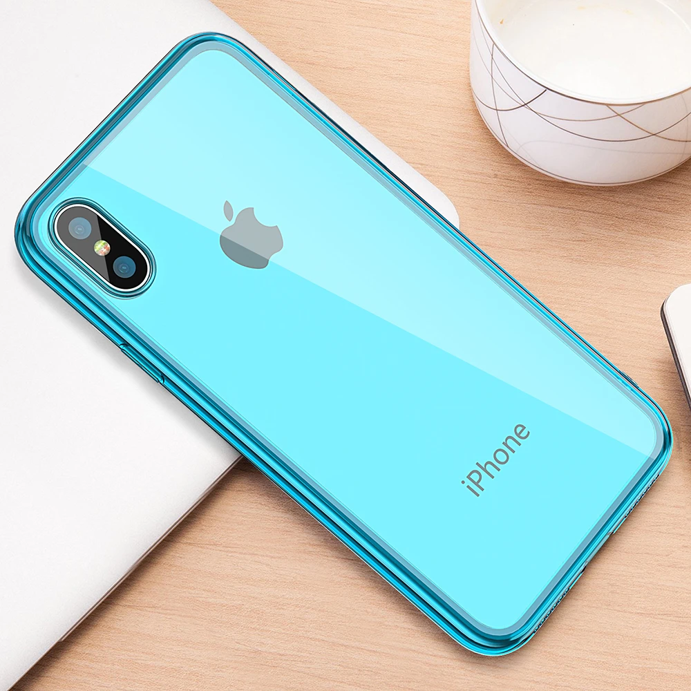 TIEGEM чехол для телефона iPhone X 10 5 8 дюймов ультратонкий ТПУ кристально прозрачный