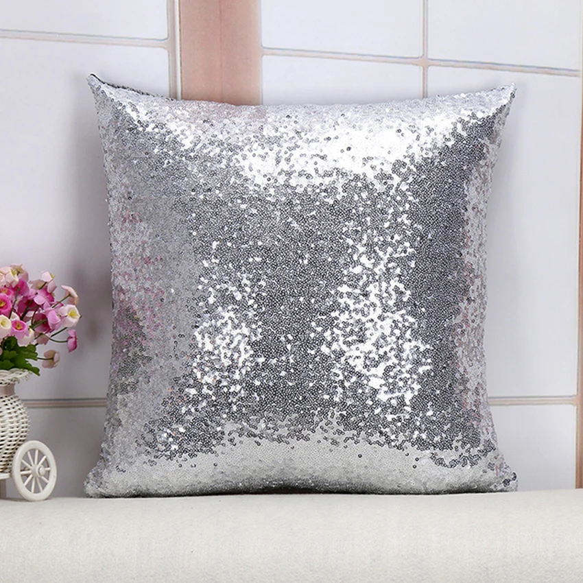 Волшебный Подушка декорированная блестками Чехол Дома Декоративные наволочки