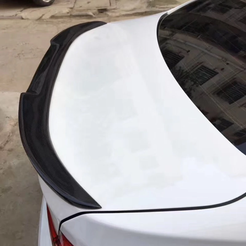 3 серии F30 M4 Стиль углеродное волокно блеск черный задний спойлер багажника