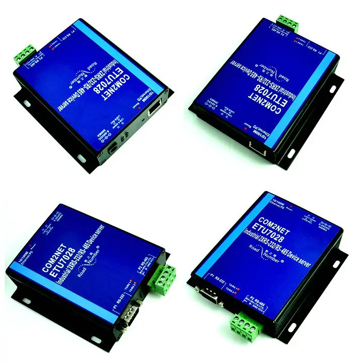 Промышленный POE Серийный Сервер устройств RS232 RS485 к Ethernet TCP конвертер