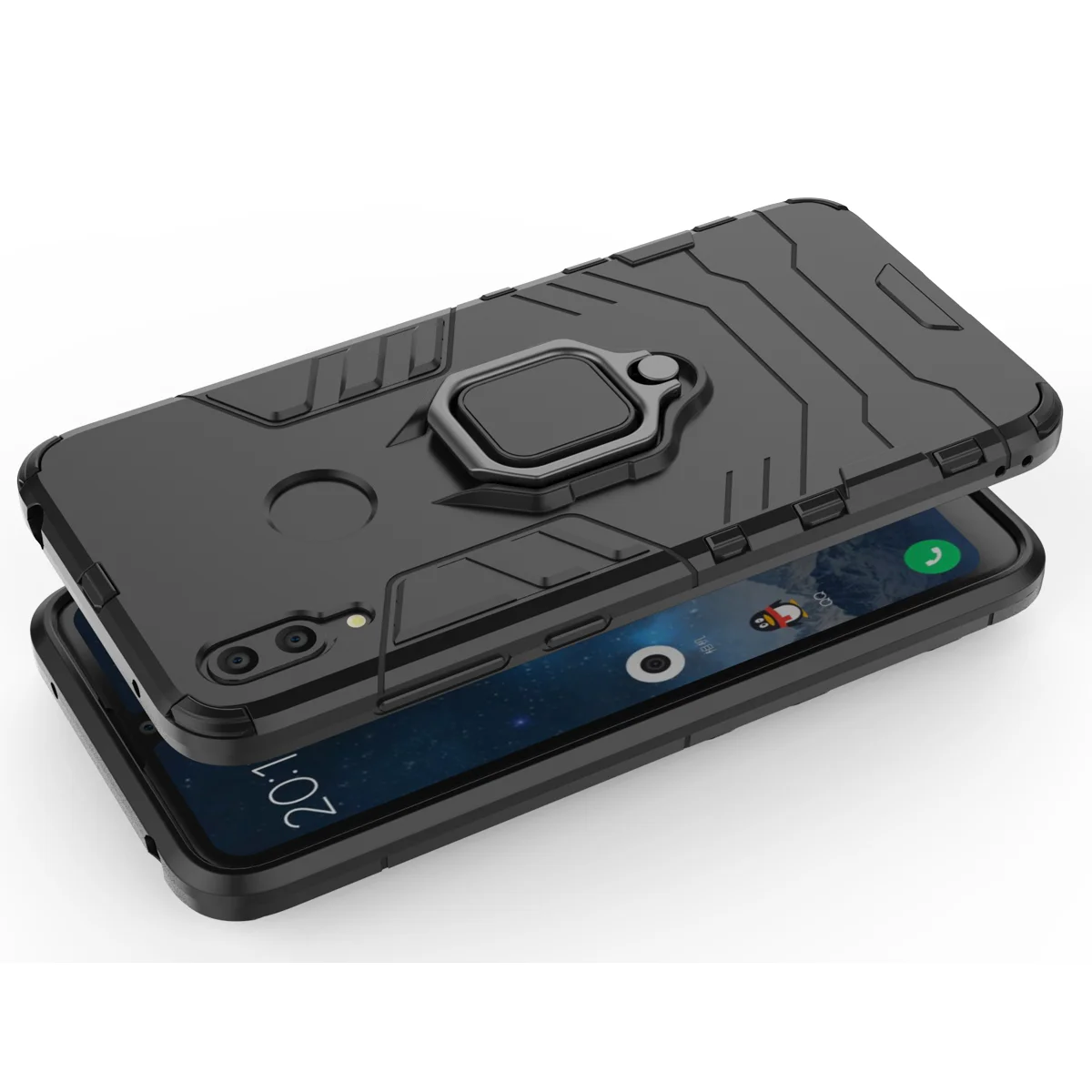 Металлическое кольцо основа для huawei MATE 20 PRO Lite 10 9 20X чехол Armor Kickstand Гибридный