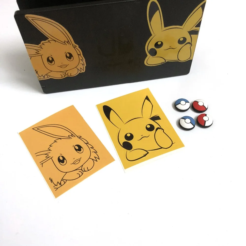 Let's GoPokemon Thumb grips cap s для nintendo NS Switch Joycon силиконовые Нескользящие Джойстики для джойстика ручка Кнопка колпачок s для nintendo Switch Lite Joy Con Thumbstick Grips cap