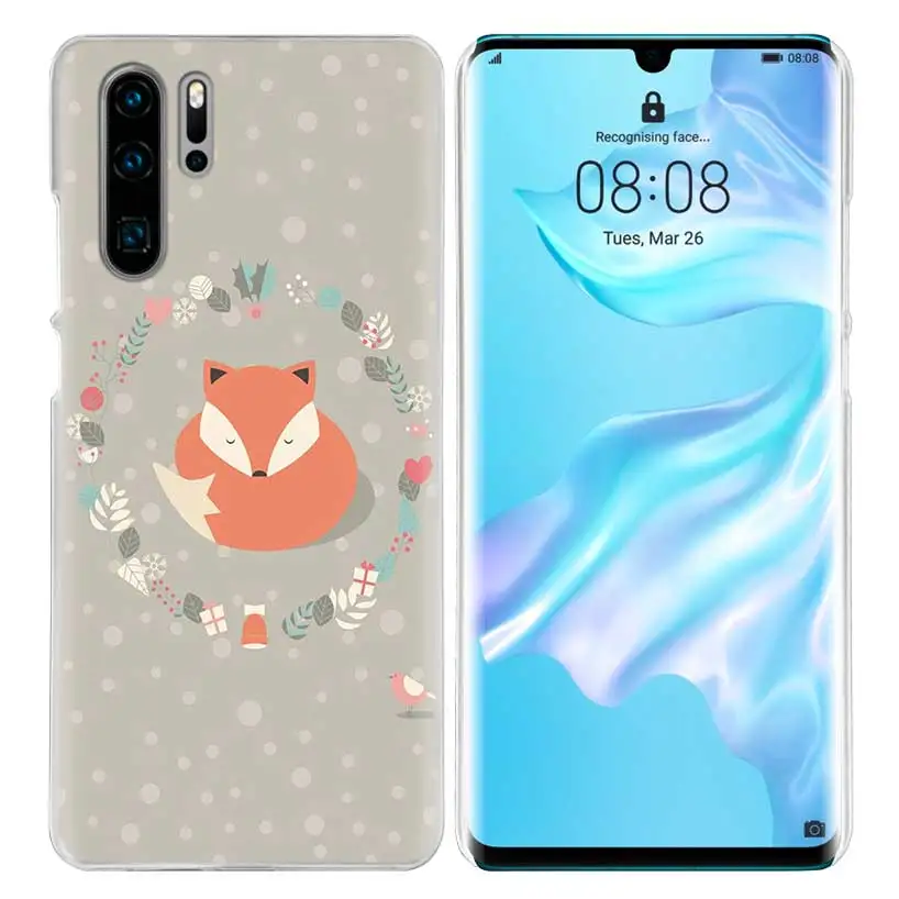 Чехол с милыми животными лиса чай для huawei P20 P30 P Smart Nova 4 3i P10 P9 P8 mate 10 20 lite Pro Mini жесткий чехол для телефона из ПК