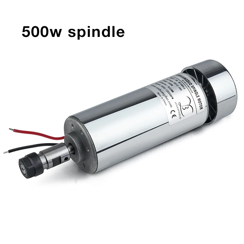 500W 200 Вт/300 Вт/400 Вт/500 Вт Шпиндельный двигатель шпинделя гравировального станка с воздушным охлаждением ЧПУ шпиндель постоянного тока мотор ЧПУ маршрутизатор мотор шпинделя - Цвет: 500W