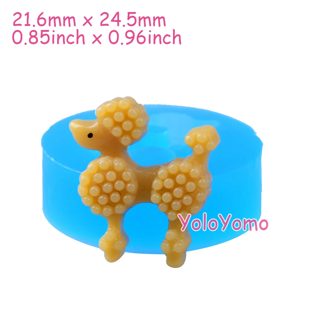 D142YL 24 5 мм Пудель/собака силиконовая форма-форма в виде животных Sugarcraft Fonant печенья