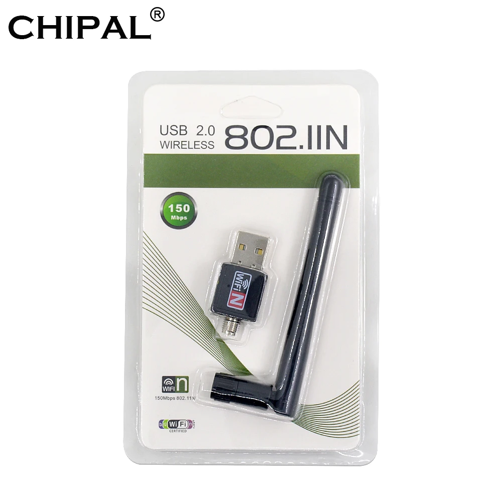 CHIPAL Hot 150 Мбит/с USB WiFi адаптер внешняя беспроводная LAN сетевая карта защитный Мини