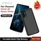 Чехол с зарядным устройством для Huawei Honor 20 Pro, чехлы для батарей 6500 мАч, внешний аккумулятор, портативный чехол с внешним аккумулятором для Honor 20, чехол
