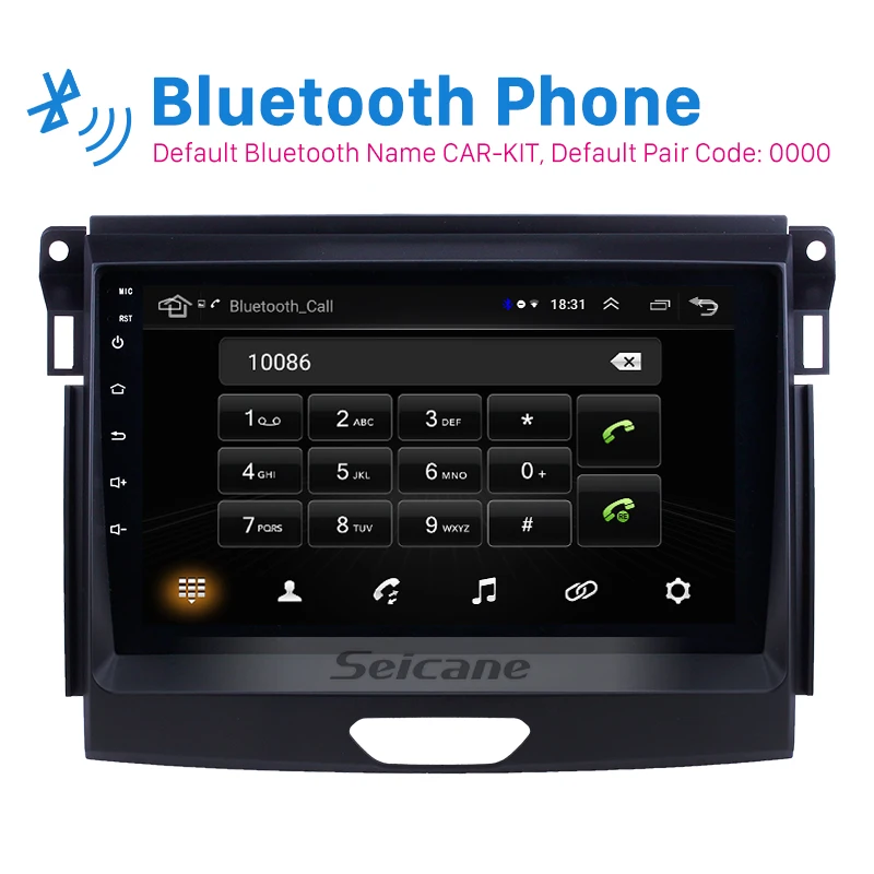 Автомобильный радиоприемник Seicane 9 дюймов 2Din Android 8 1 Bluetooth для 2015 Ford Ranger с USB Wi-Fi