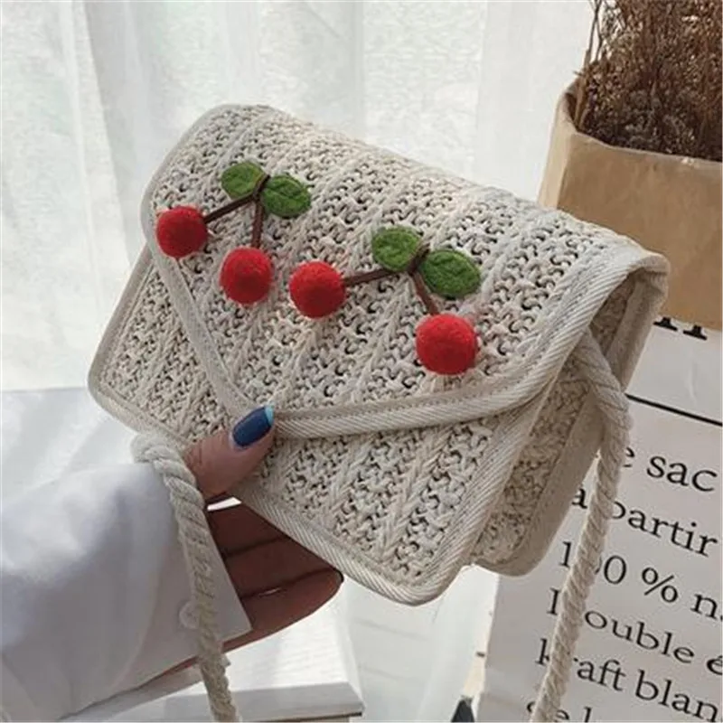 Распродажа ручная работа Женская плетеная Сумка из ротанга вишневая цвета сумка