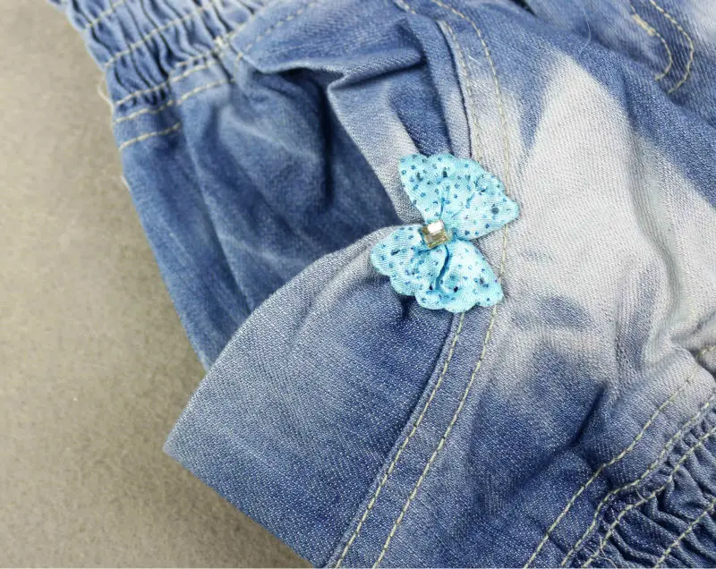 Женская джинсовая юбка футляр детская голубая с вышивкой и надписью LL350|skirt