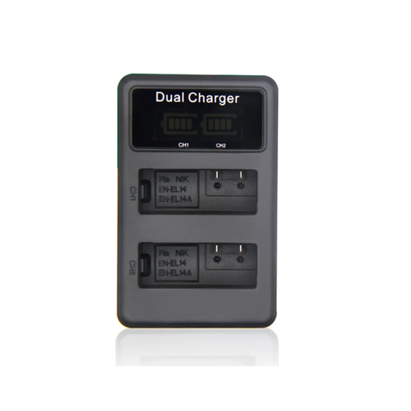 Mamen EN-EL14 EN-EL14a ENEL14 RU EL14 EL14a цифровой ЖК-дисплей USB Dual Зарядное устройство для Nikon D3100 D3200 D3300 D5100 D5200 D5300 P7000