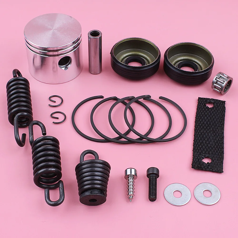 41.1mm Piston Pin Ring Circlip Kit For Partner 350 351 370 Oil Seal AV Buffer Shock Spring Set Chainsaw Replace Spare Tool Part |