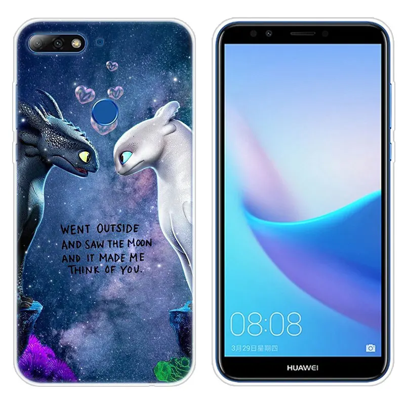 Модный силиконовый чехол для huawei mate 10 20 Lite Pro Y7 Y9 Prime Y5 Y6 Prime Y5