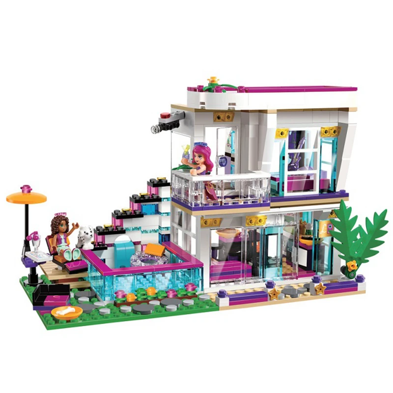 Поп-звезда Livi's House Строительный Блок Совместимые друзья для девочек DIY фигурки кирпичи развивающие игрушки для детей