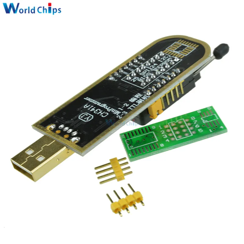 CH341 CH341A USB программатор с SOP8 SOP8 SOP Клип IC разъем программист IC Разъем поддержка многих 24/25XX SPI флэш-чип EEPROM