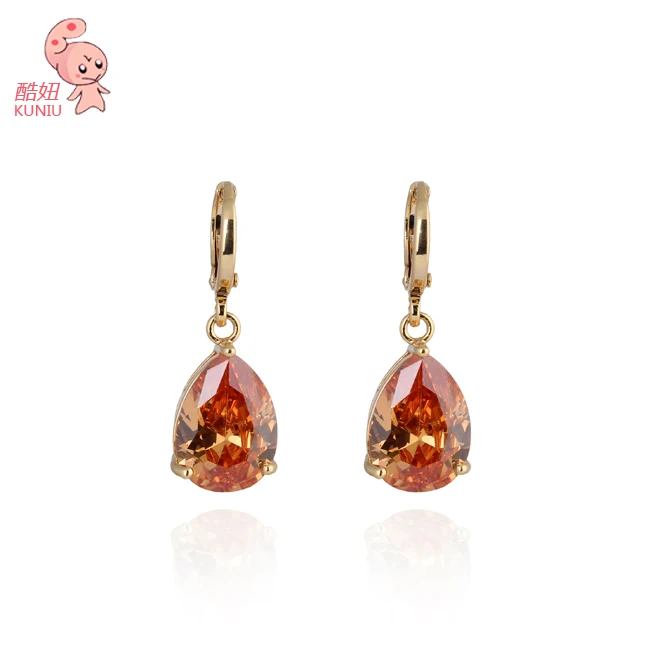 Серьги подвески с фианитами KUNIUCubic|drop earrings|earrings dropscubic zircon earrings |
