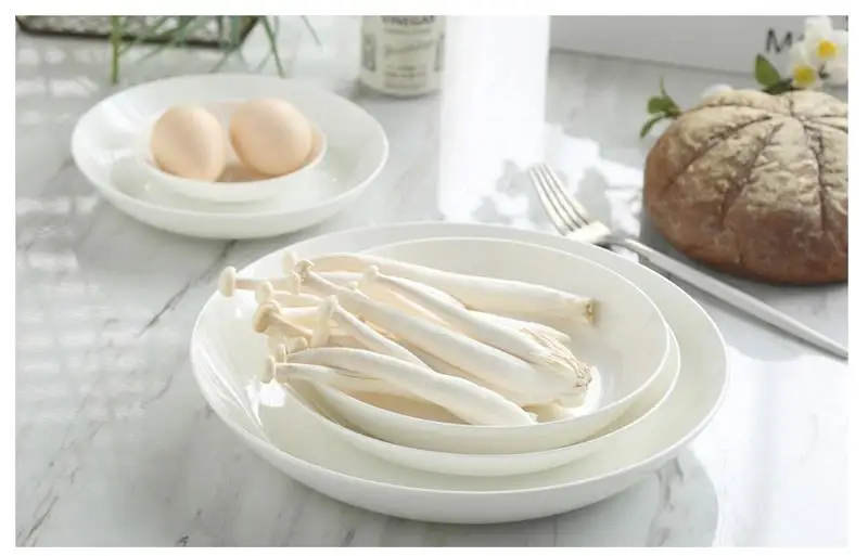 Керамические обеденные тарелки для ресторана фарфоровые супа фарфоровая посуда