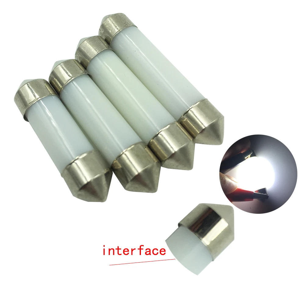 YSY 100 шт. дымовая конструкция C5W Festoon COB светодиодные чипы 31 мм 36 39 41 Автомобильный