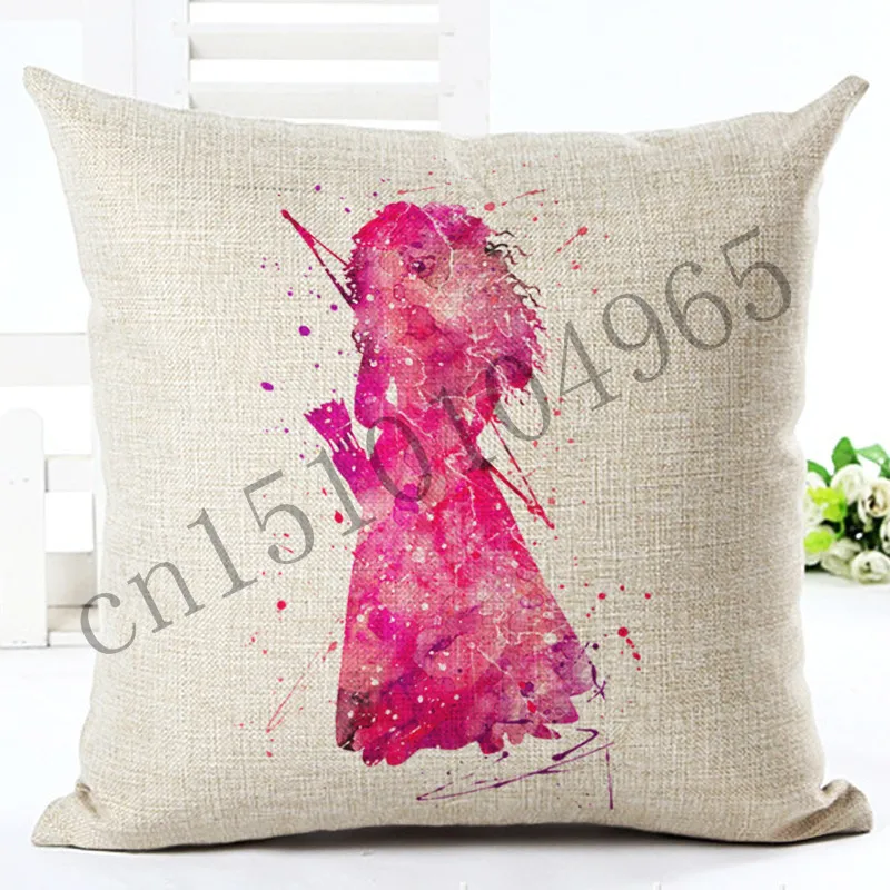 Мультяшный стиль красочные подушки для девочек диван пледы наволочка домашний