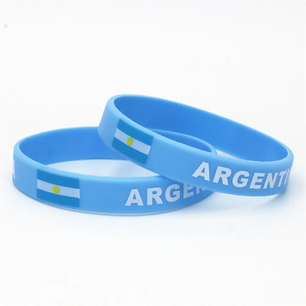 1 шт. синий флаг Аргентины футбольный спортивный браслет синие белые футбольные