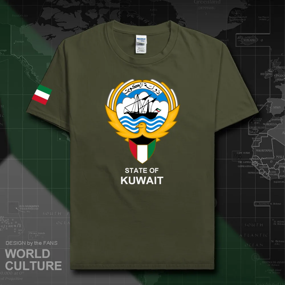 Kuwait Kuwaiti Мужская футболка мода 2018 трикотажные изделия национальная команда 100%