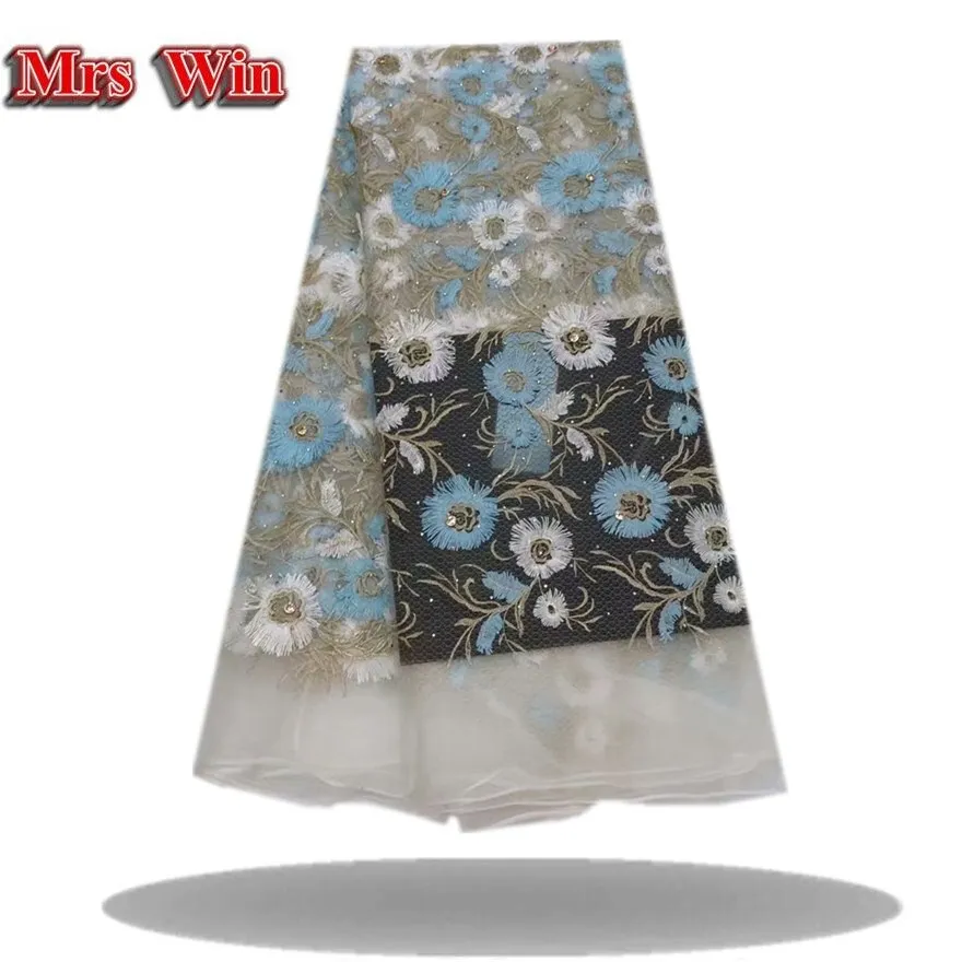 Beautiful European embroidered lace fabric charming African wedding French mesh 2018. | Дом и сад
