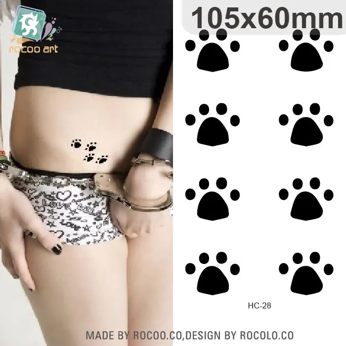 Rocooart, HC26-50, разные цвета, Harajuku, флеш-тату, поддельные татуировки для женщин, hello kitty, крылья ангела, Временные татуировки, стикер Taty