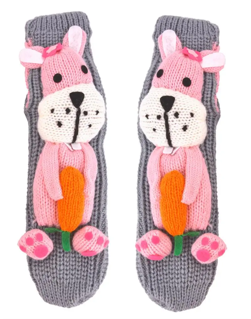 Женские рождественские носки FunPa милые шерстяные чулки с мультяшным рисунком для