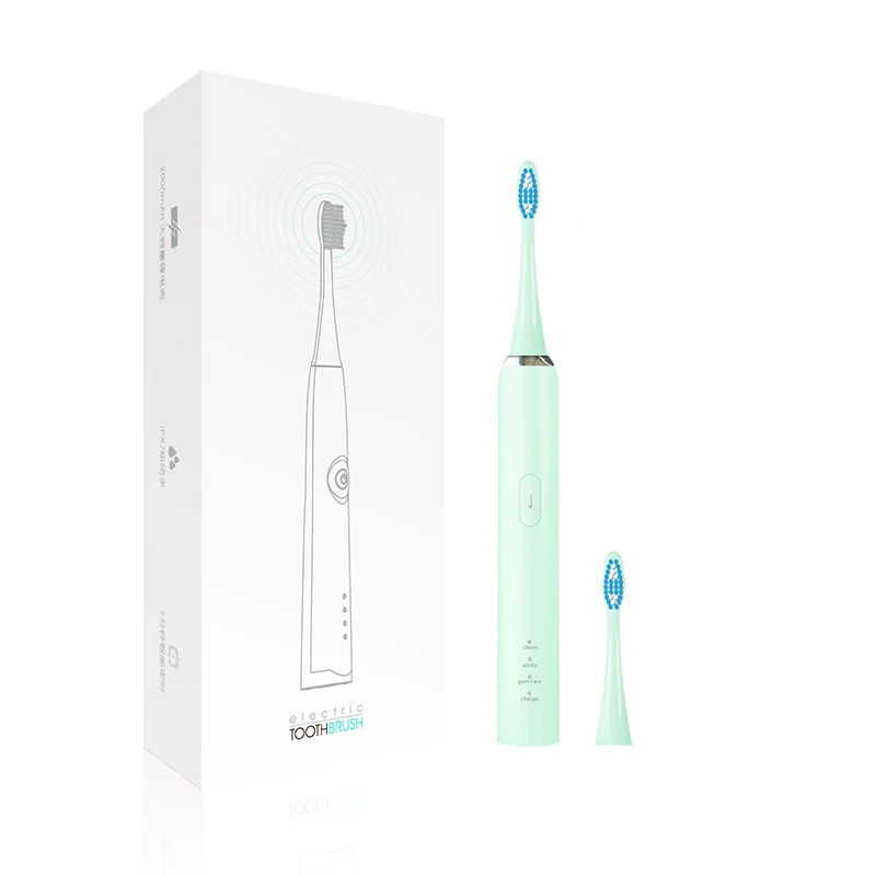 Sonic Electric Toothbrush USB Charge 2 Dupont BrushHeads 3 Optional Modes Built-in Auto Timer IPX7 Adult 75 Days Battery | Бытовая