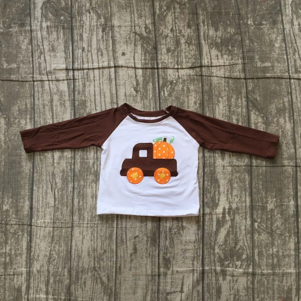 Новый модный топ на Хэллоуин для маленьких мальчиков футболка одежда коричневый